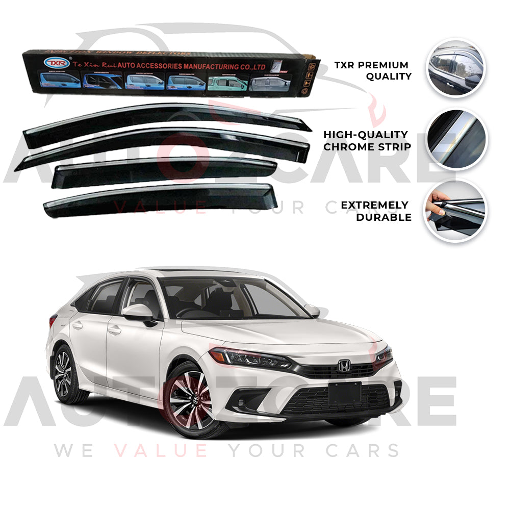Honda Civic RS TXR Air press sun visor with chrome - Model 2022-2025