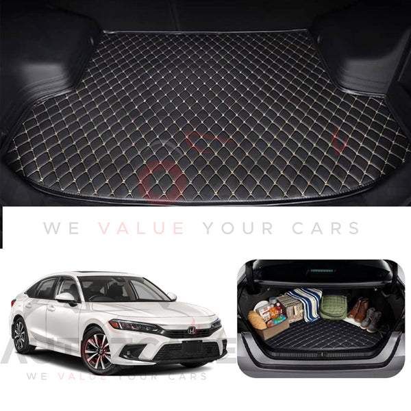 Honda Civic RS 7D Custom Car Trunk Mat - Model 2022 - 2025