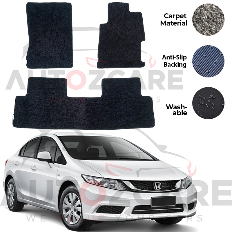 Honda Civic Rebirth Genuine Fitting Carpet Floor Mat 3PCS - Model 2013-2016