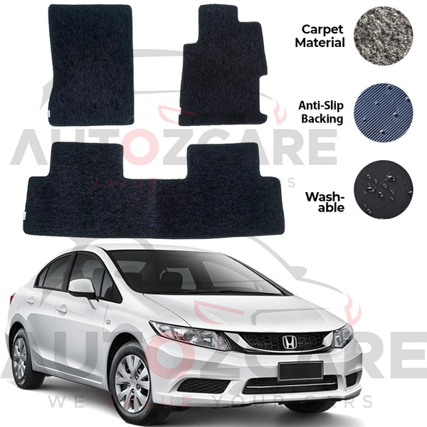 Honda Civic Rebirth Genuine Fitting Carpet Floor Mat 3PCS - Model 2013-2016