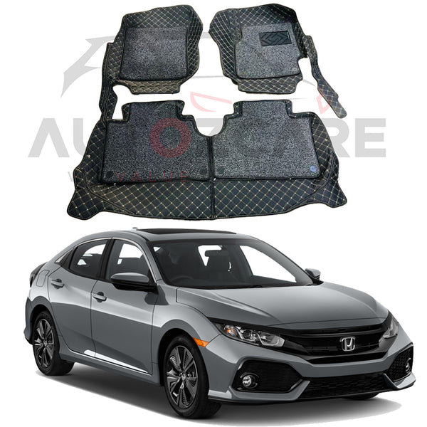 Honda Civic X 9D Custom Floor Mat - Model 2017-2021