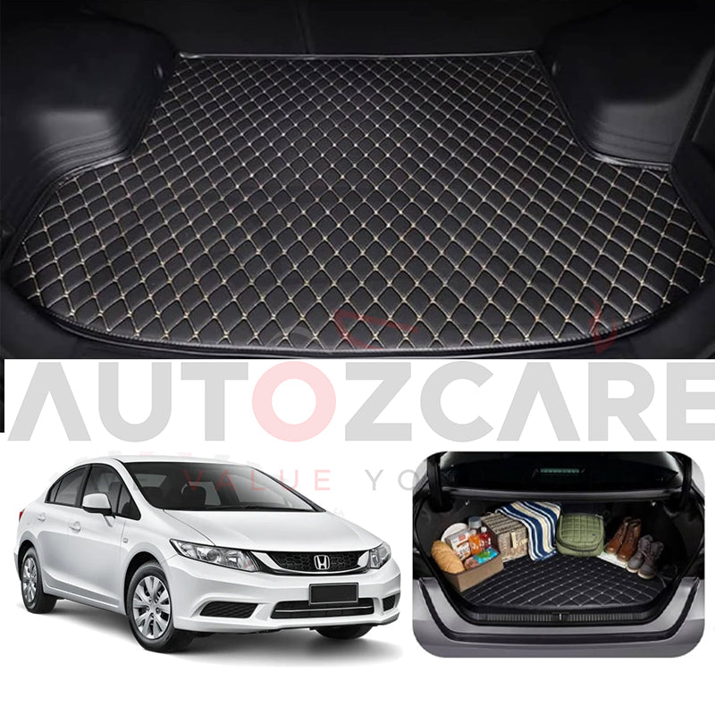 Honda Civic Rebirth 7D Custom Car Trunk Mat - Model 2013-2016