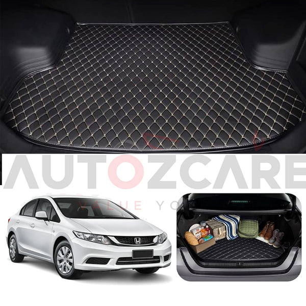 Honda Civic Rebirth 7D Custom Car Trunk Mat - Model 2013-2016
