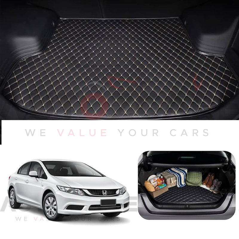 Honda Civic Rebirth 7D Custom Car Trunk Mat - Model 2013-2016