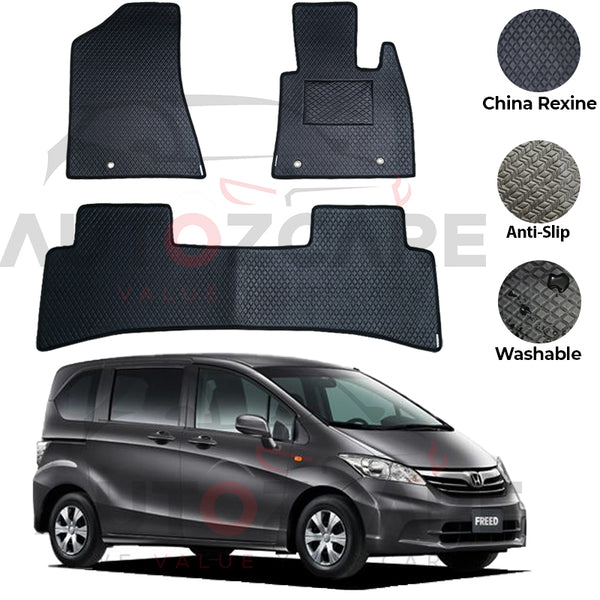 Honda Freed China Rexine Floor Mat 6PCS - Model 2008-2016