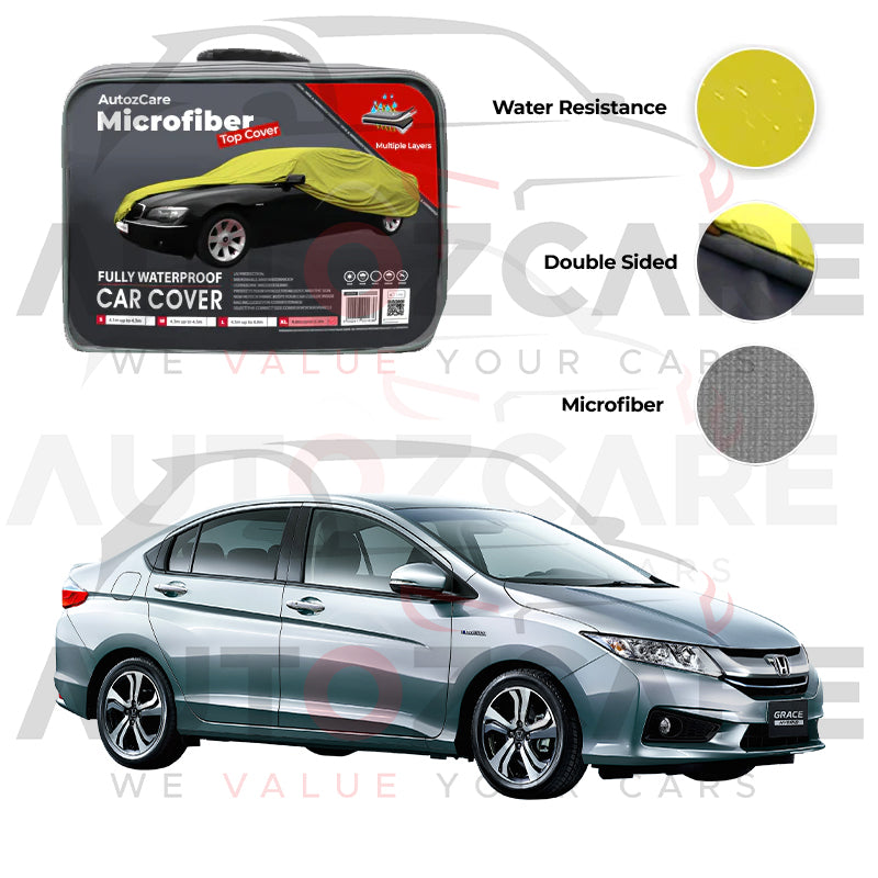 Honda Grace Hybrid Microfiber Car Top Cover - Model 2014-2020
