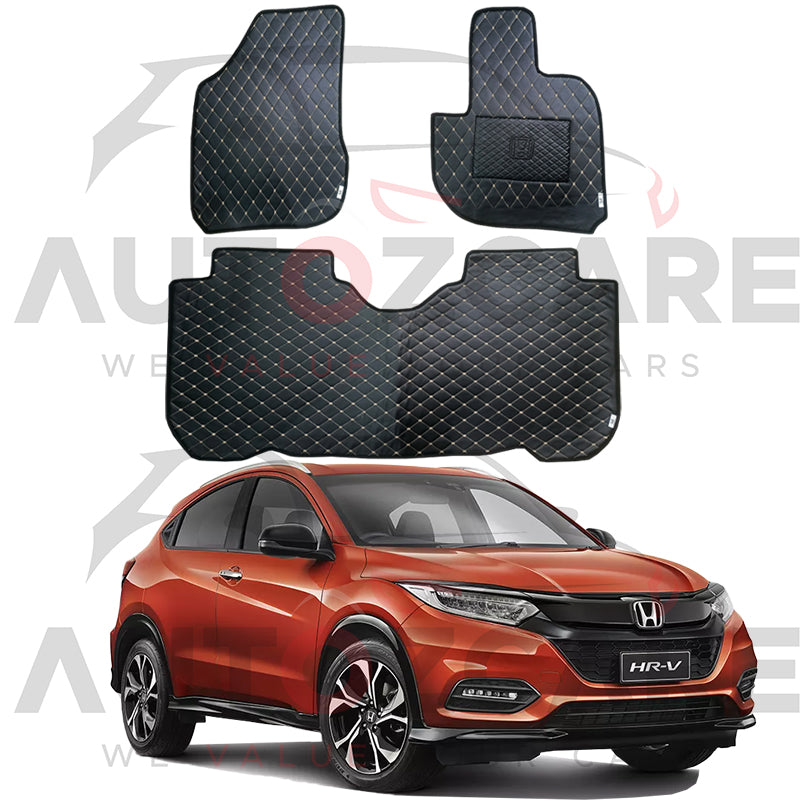 Honda HR-V 7D Floor Mat ( Flat Style ) 3PCS - Model 2013-2021