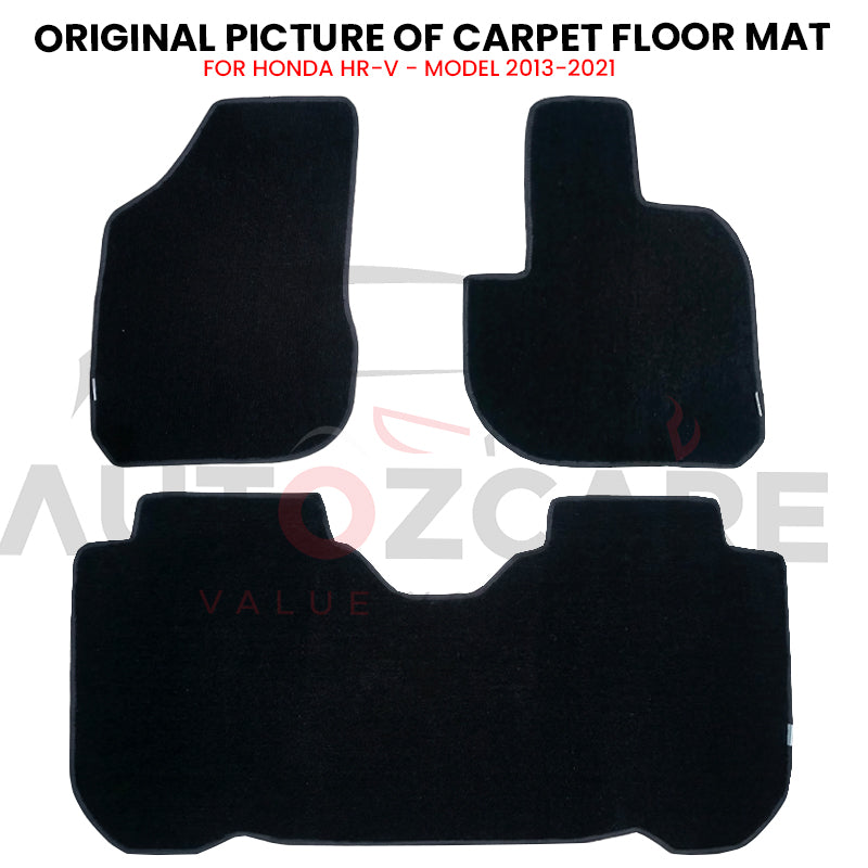 Honda HR-V Fitting Carpet Floor Mat 3PCS - Model 2013-2021