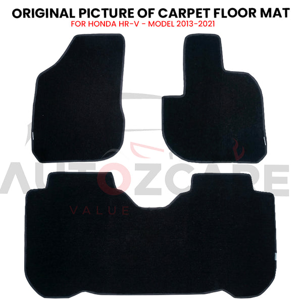 Honda HR-V Fitting Carpet Floor Mat 3PCS - Model 2013-2021