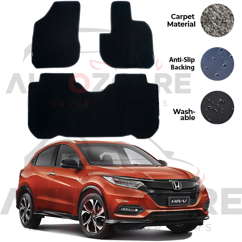 Honda HR-V Fitting Carpet Floor Mat 3PCS - Model 2013-2021
