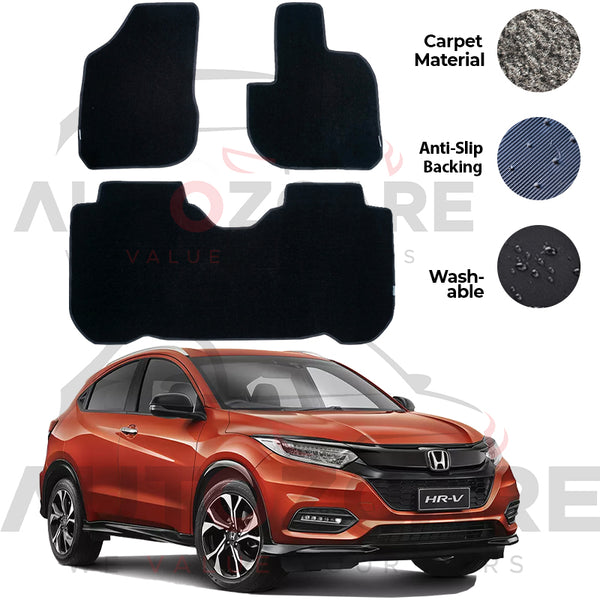 Honda HR-V Fitting Carpet Floor Mat 3PCS - Model 2013-2021