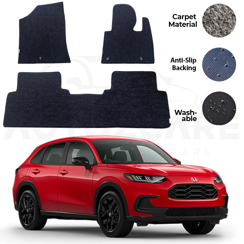 Honda HR-V Fitting Carpet Floor Mat 3PCS - Model 2022-2025