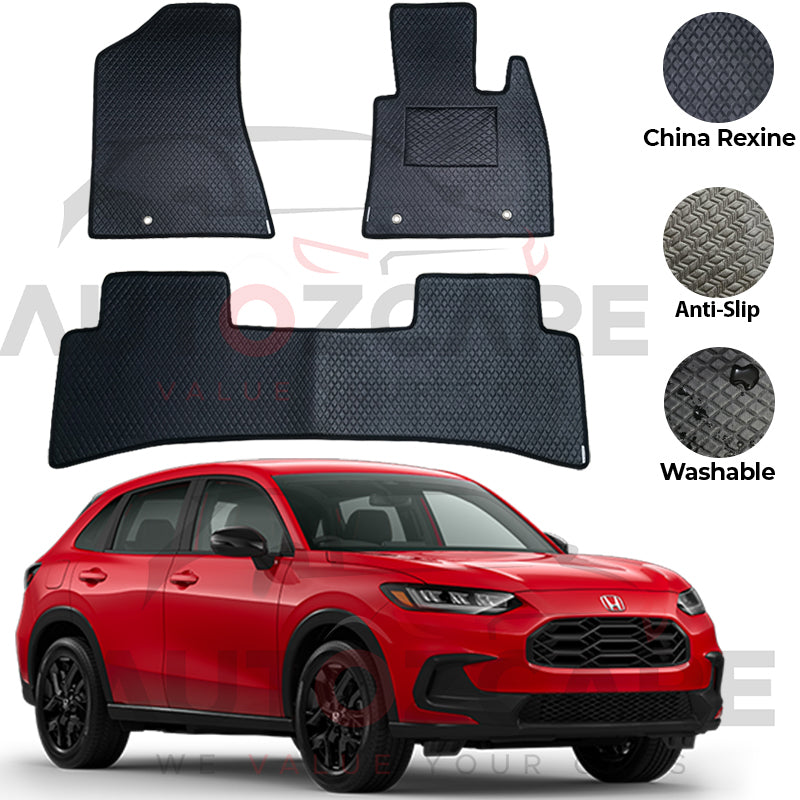 Honda HR-V China Rexine Floor Mat 3PCS - Model 2022-2025