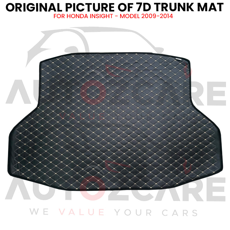 Honda Insight 7D Custom Car Trunk Mat - Model 2009-2014