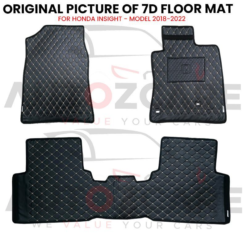 Honda Insight 7D Floor Mat (Flat Style) 3PCS - Model 2018-2022
