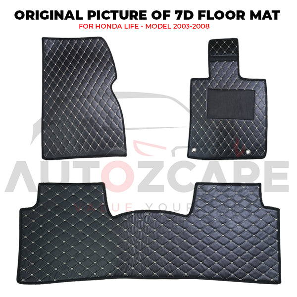 Honda Life 7D Floor Mat ( Flat Style ) - Model 2003-2008