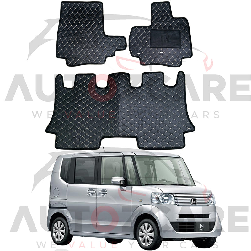 Honda N Box 7D Floor Mat (Flat Style) 3PCS - Model 2011-2017