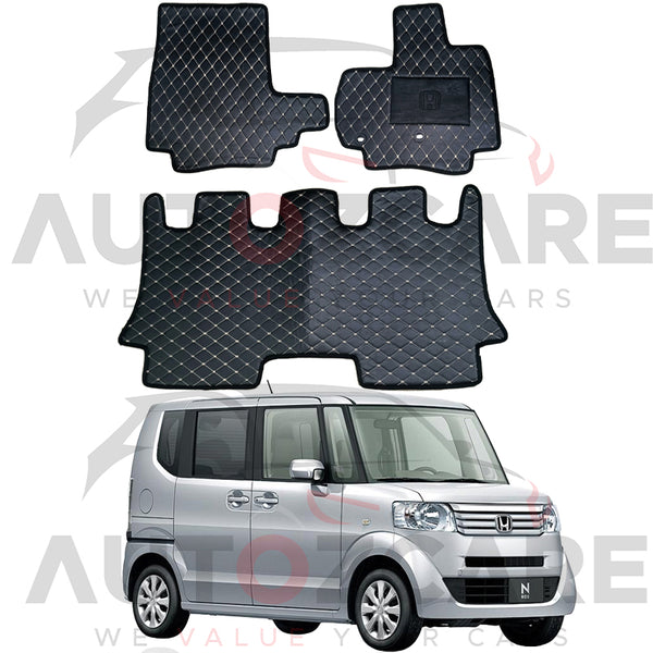 Honda N Box 7D Floor Mat (Flat Style) 3PCS - Model 2011-2017