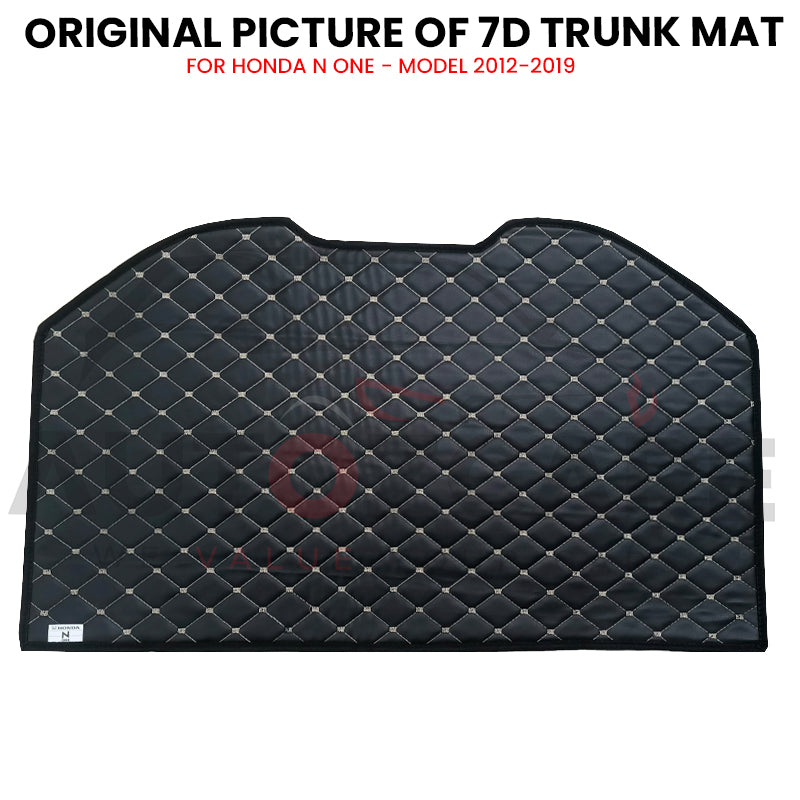 Honda N One 7D Custom Car Trunk Mat - Model 2012-2019