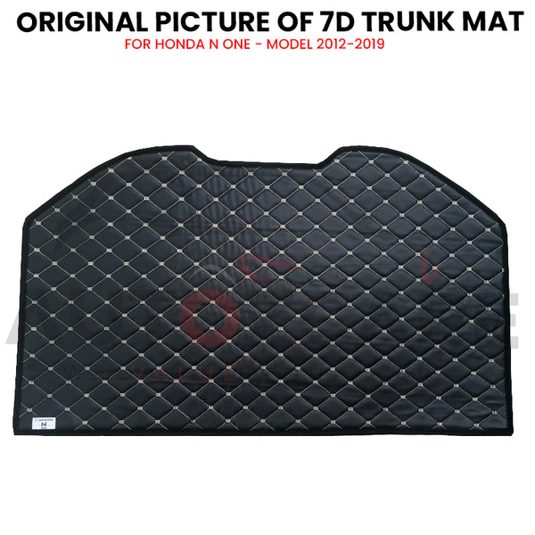 Honda N One 7D Custom Car Trunk Mat - Model 2012-2019