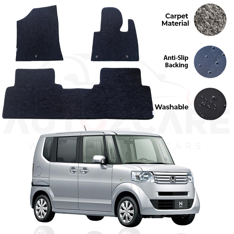 Honda N- Box Fitting Carpet Floor Mat 3PCS - Model 2011-2017