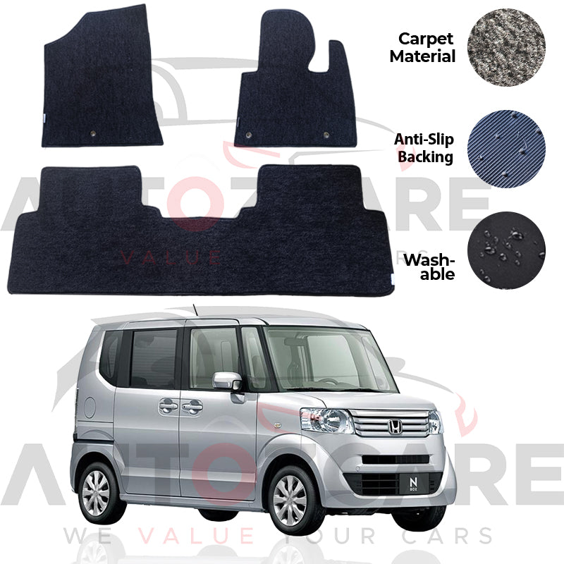 Honda N Box Fitting Carpet Floor Mat 3PCS - Model 2011-2017