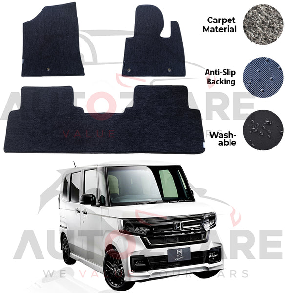 Honda N Box Genuine Fitting Carpet Floor Mat 3PCS - Model 2018-2025