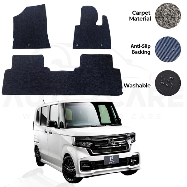 Honda N-Box Genuine Fitting Carpet Floor Mat 3PCS - Model 2018-2024