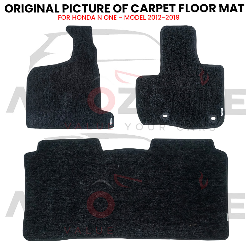 Honda N One Genuine Fitting Carpet Floor Mat 3PCS - Model 2012-2019