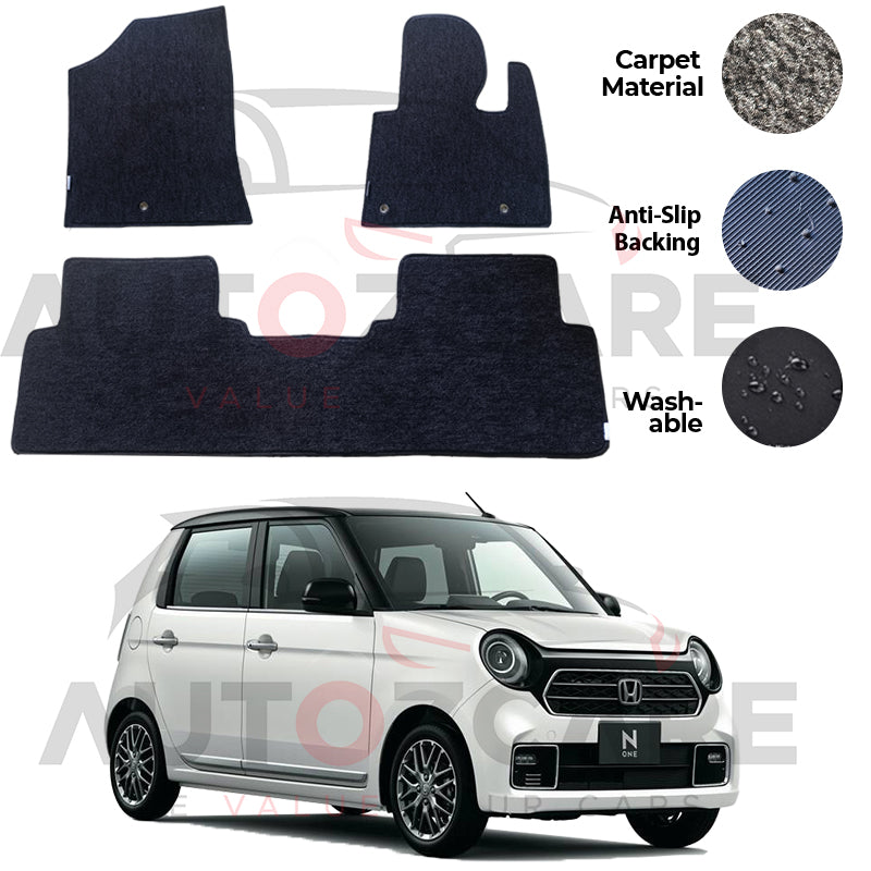 Honda N One Genuine Fitting Carpet Floor Mat 3PCS - Model 2020-2025