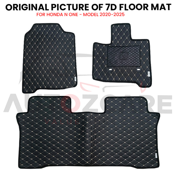 Honda N One 7D Floor Mat ( Flat Style ) 3PCS - Model 2020-2025