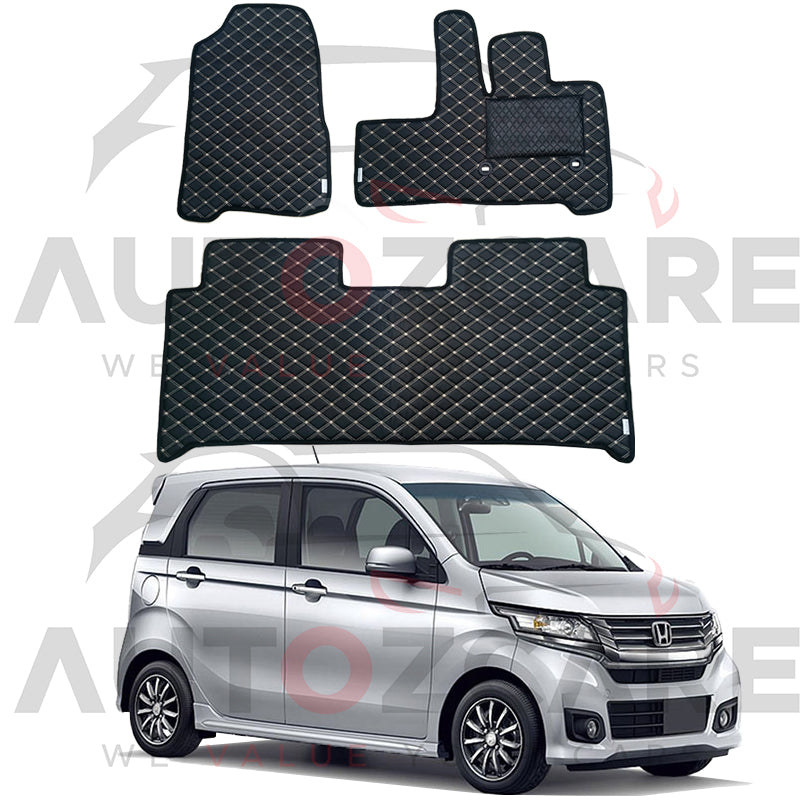 Honda N Wgn 7D Floor Mat ( Flat Style ) 3PCS - Model 2013- 2019