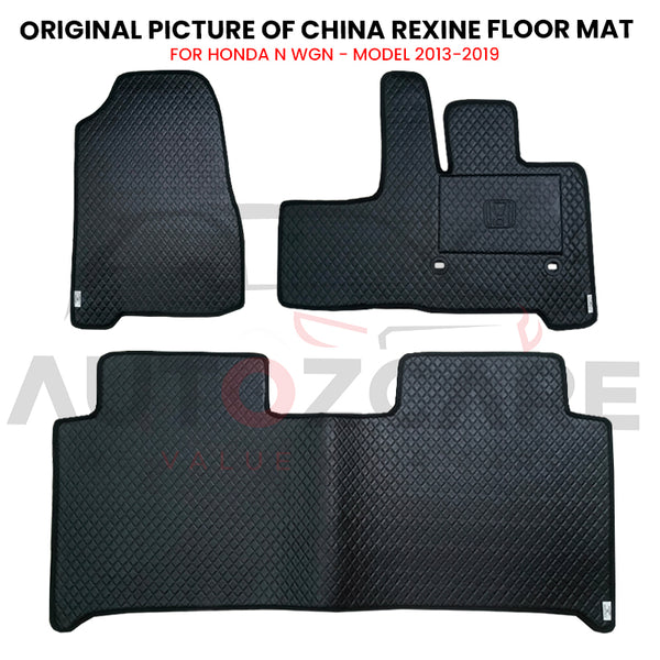 Honda N Wgn China Rexine Floor Mat 3PCS - Model 2013-2019