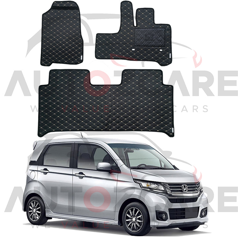 Honda N Wgn 7D Floor Mat (Flat Style) 3PCS - Model 2013- 2019