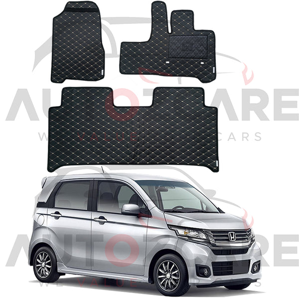 Honda N Wgn 7D Floor Mat (Flat Style) 3PCS - Model 2013- 2019