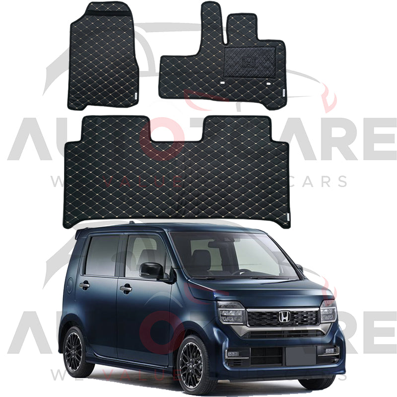 Honda N Wgn 7D Floor Mat (Flat Style) 3PCS - Model 2020-2025