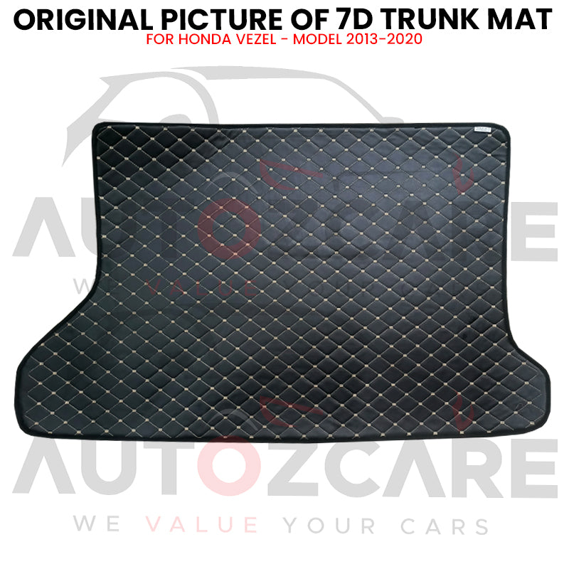 Honda Vezel 7D Custom Car Trunk Mat - Model 2013-2020
