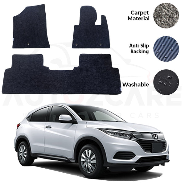 Honda Vezel Fitting Carpet Floor Mat 3PCS - Model 2013-2020