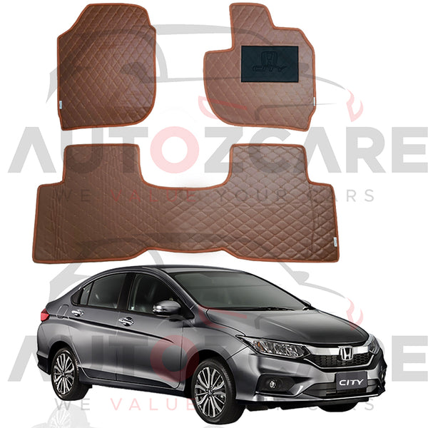 Honda City 7D Floor Mat (Flat Style) 3PCS - Model 2022-2025