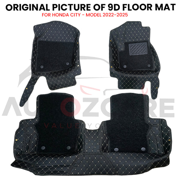 Honda City 9D Custom Floor Mat - Model 2022-2025