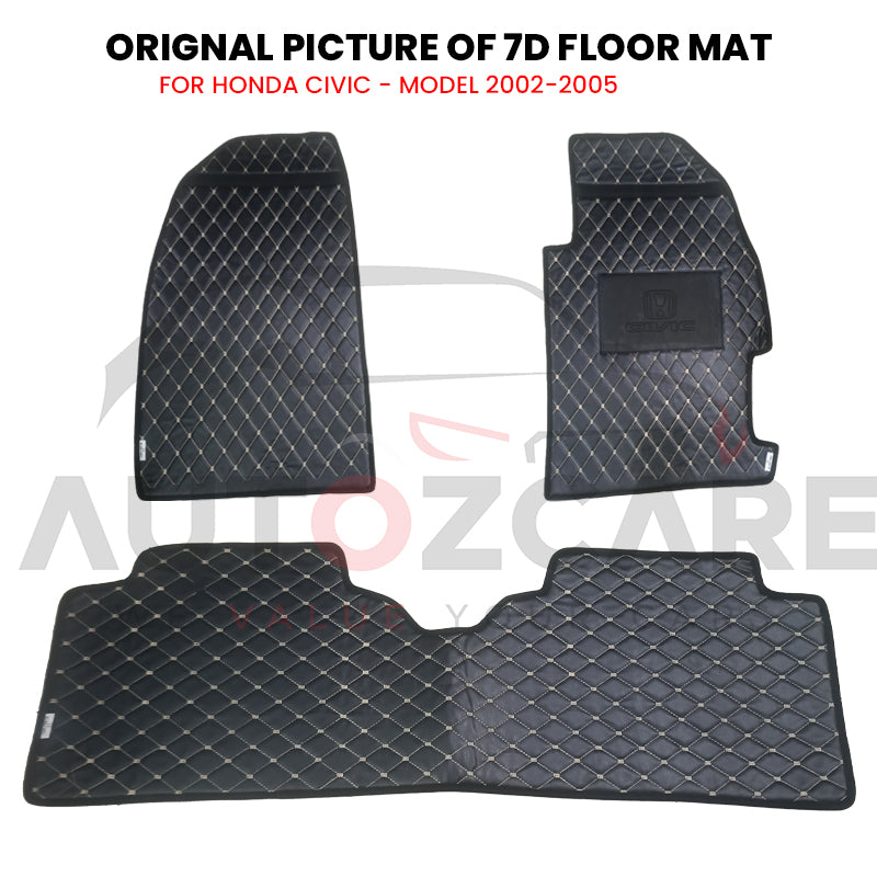 Honda Civic 7D Floor Mat ( Flat Style ) - Model 2002-2005