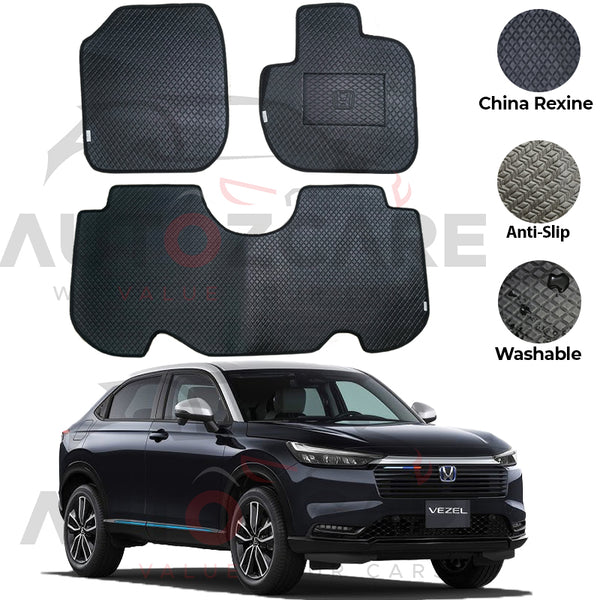 Honda Vezel China Rexine Floor Mat 3PCS - Model 2021-2025