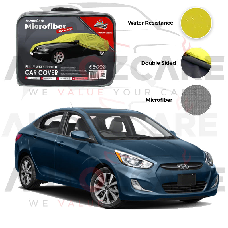 Hyundai Accent Microfiber Car Top Cover - Model 2017-2019