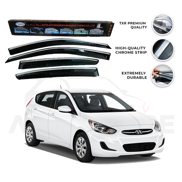 Hyundai Accent TXR Air press sun visor with chrome model 2017-2019 - AutozCare Pakistan