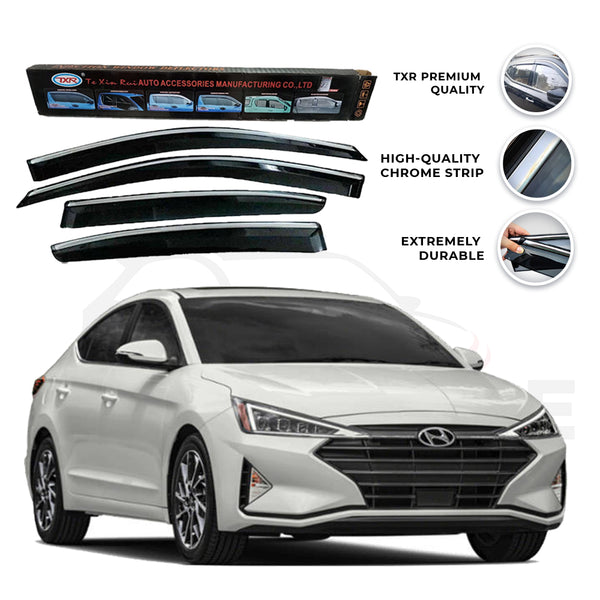 Hyundai Elantra TXR Air press sun visor with chrome model 2021 - AutozCare Pakistan