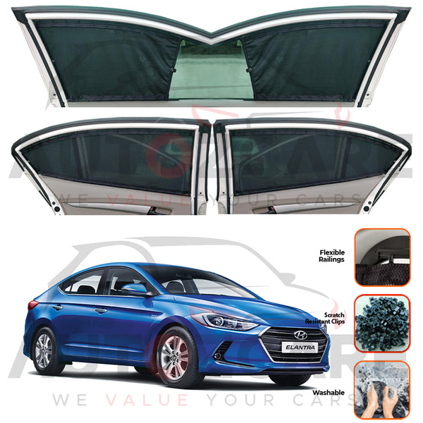 Hyundai Elantra Custom Car Sliding Curtains - Model 2024-2025
