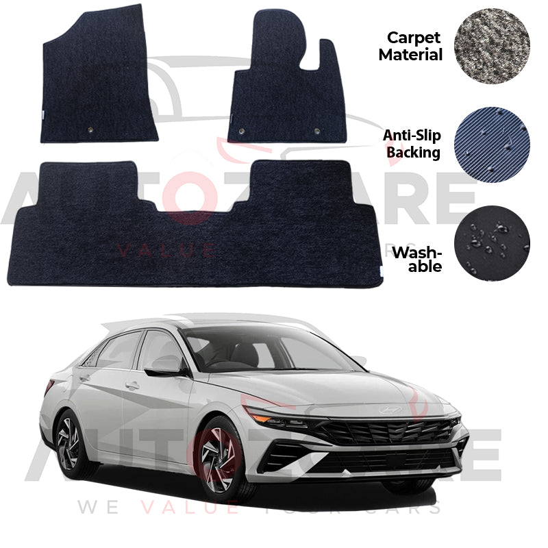 Hyundai Elantra EV Genuine Fitting Carpet Floor Mat 3PCS - Model 2024-2025
