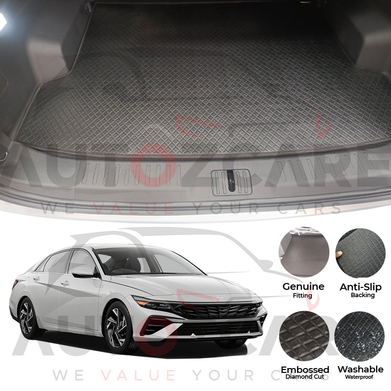Hyundai Elantra EV China Rexine Custom-Size Trunk Mat - Model 2024-2025