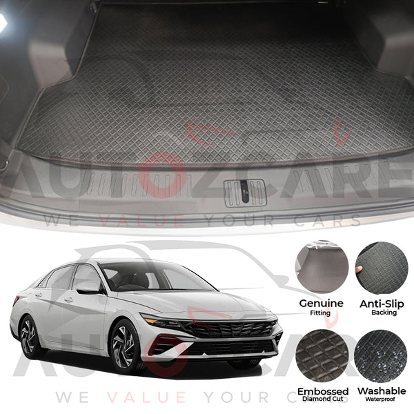 Hyundai Elantra EV China Rexine Custom-Size Trunk Mat - Model 2024-2025