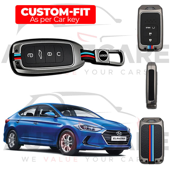 Hyundai Elantra Remote Key Cover with Keychain - Model 2017-2023